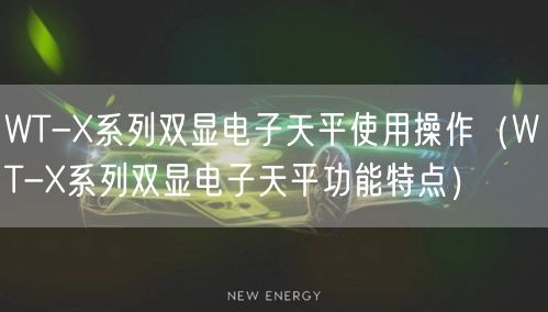 WT-X系列雙顯電子天平使用操作（WT-X系列雙顯電子天平功能特點）(圖1)